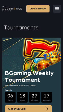 Tournois mobiles de The Club House Casino
