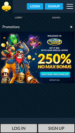 Promotions mobiles de The Virtual Casino