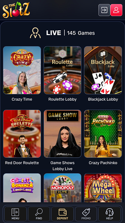 Der Desktop-Live-Dealer von TheSlotz Casino