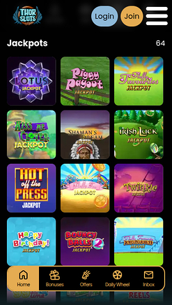 Jackpot mobile de Thor Slots Casino