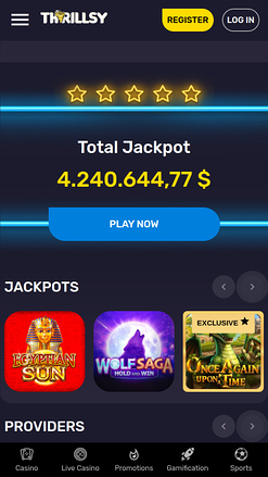 Thrillsy Mobile Jackpot