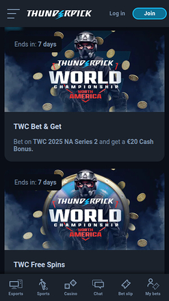 ThunderPick Casino mobile Promotions