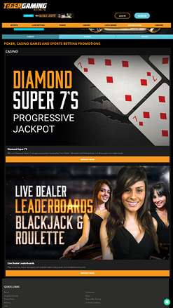 Promotions mobiles de TigerGaming Casino