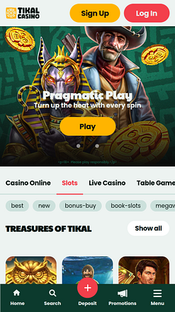 Мобильные игры казино Tikal