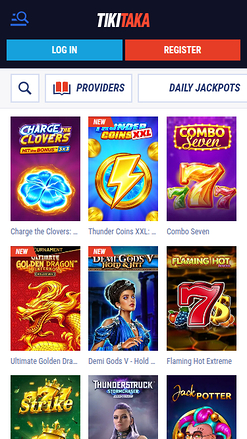 Jackpot mobile de Tikitaka Casino