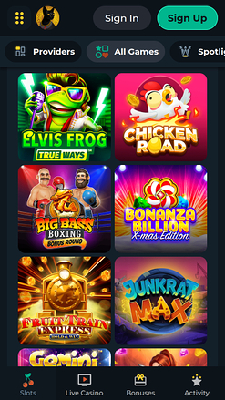 TombRiches Casino Mobile Games