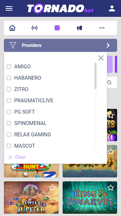 Développeurs de jeux mobiles de Tornadobet Casino