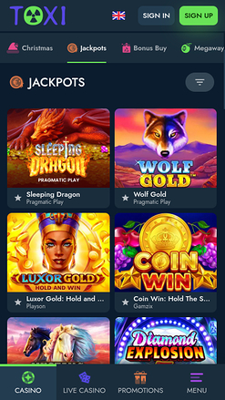 Toxi Casino Mobile Jackpot