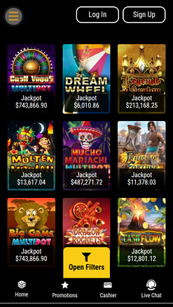 Treasure Mile Casino Mobile Jackpot