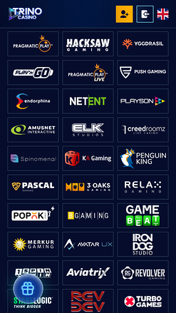 Développeurs de jeux mobiles de Trino Casino