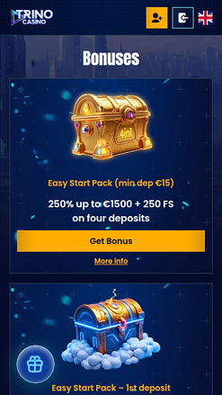 Trino Casino Mobile Promotions