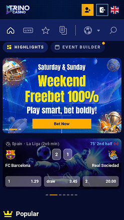 Sports mobiles de Trino Casino