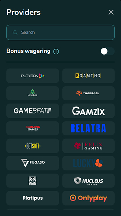 Développeurs de jeux mobiles de Trip2Vip Casino