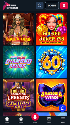 Jackpot mobile de Trips Casino
