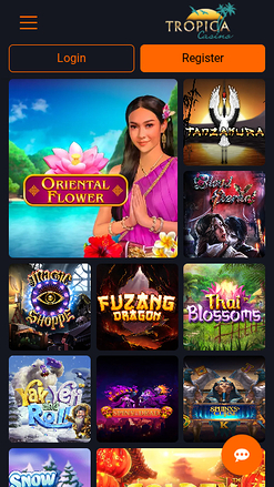 Juegos móviles de Tropica Casino