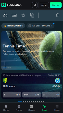 TrueLuck Casino Mobile Sport