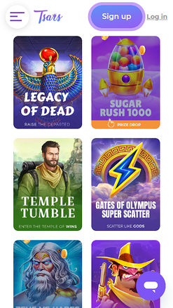 Giochi mobile di Tsars Casino