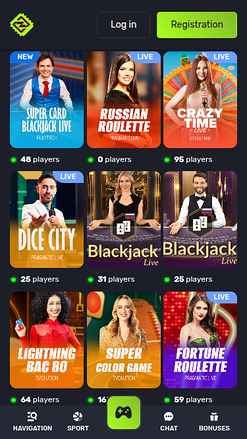 Turbo Casino Mobile-Live-Dealer