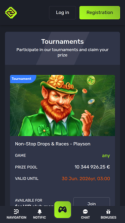 Tournois mobiles de Turbo Casino