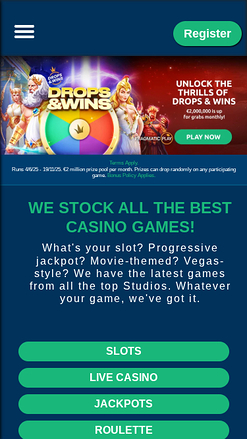 Turbonino Casino mobile Startseite