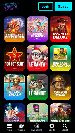 Turbowins Casino Mobile Games