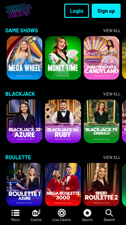 Turbowins Casino Mobile Live Dealer