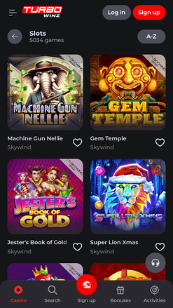 TurboWinz Casino Mobile Games