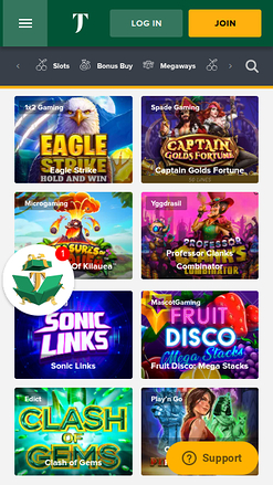 Jackpot mobile de TuskCasino