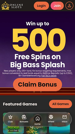 UK Online Slots mobile Startseite
