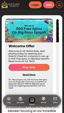UK Online Slots mobile Aktionen