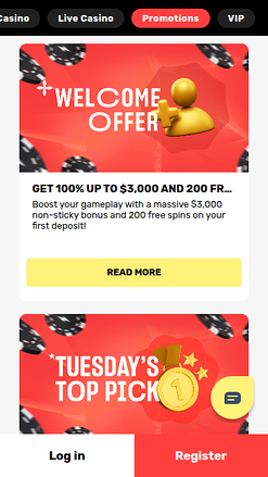 Promotions mobiles de Ultra Casino