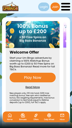 Promozioni mobile di Umbingo