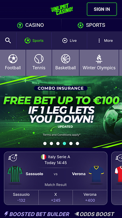 Unlimit Casino Mobile Sports