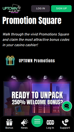 UpTown Aces Casino Mobile Promotions