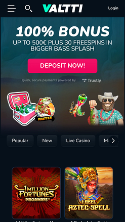Jeux mobiles de casino Valtti