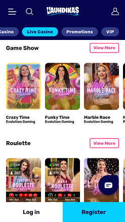 Vauhdikas Casino Mobile Live Dealer