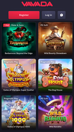Vavada Casino Mobile Games
