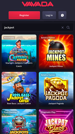 Vavada Casino Mobile Jackpot