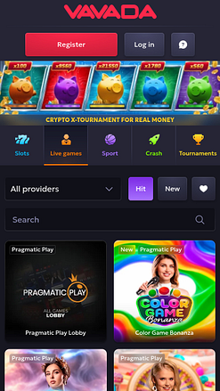 Vavada Casino Mobile Live Dealer