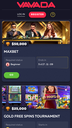 Promotions mobiles du casino Vavada