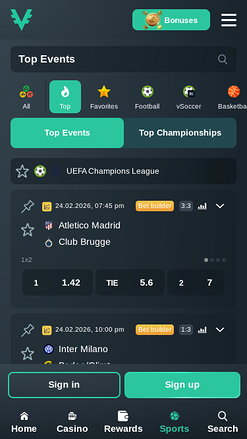 Vave Casino Mobile Sports