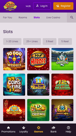 Jeux mobiles de Vegas Slot Casino