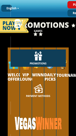 Promozioni mobile di Vegas Winner Casino