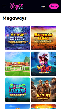 Vegas Wins Casino Mobile-Megaways