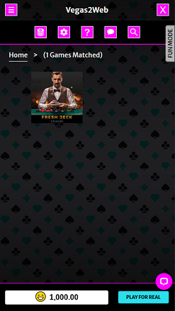 Vegas2Web Casino Mobile Live Dealer