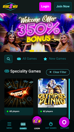 Vegas2Web Casino Mobile Specialty Games