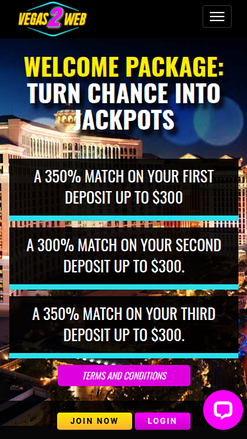 Vegas2Web Casino Mobile Promotions