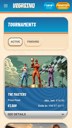 Vegasino Casino Mobile Tournaments