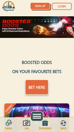 Promotions mobiles de VegasLand Casino