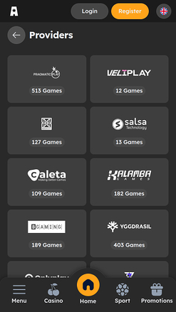 Développeurs de jeux mobiles de VegasNova Casino